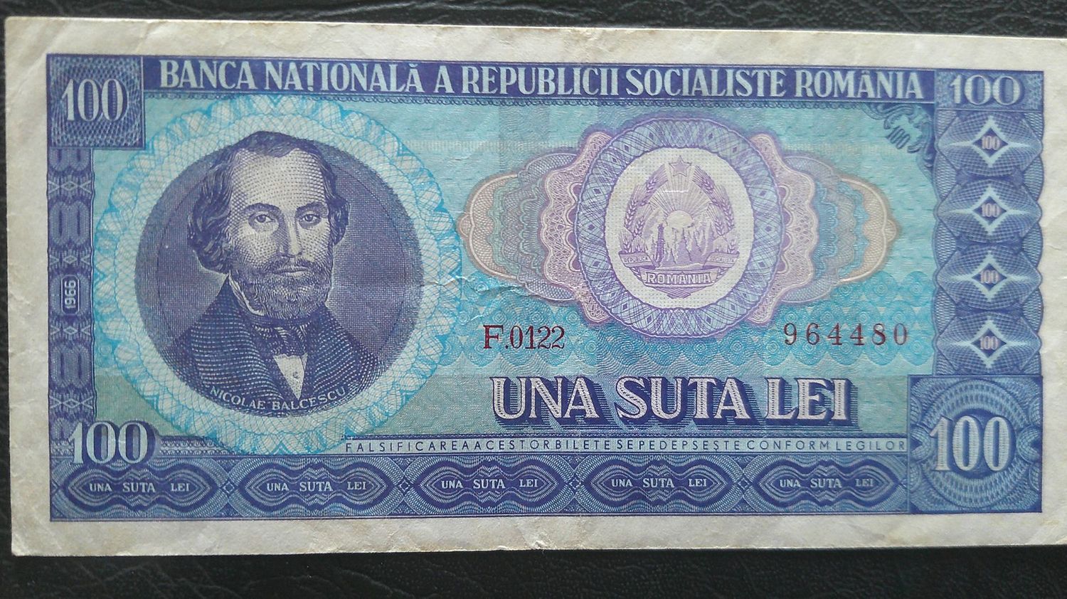Romania 100 Lei - 1966