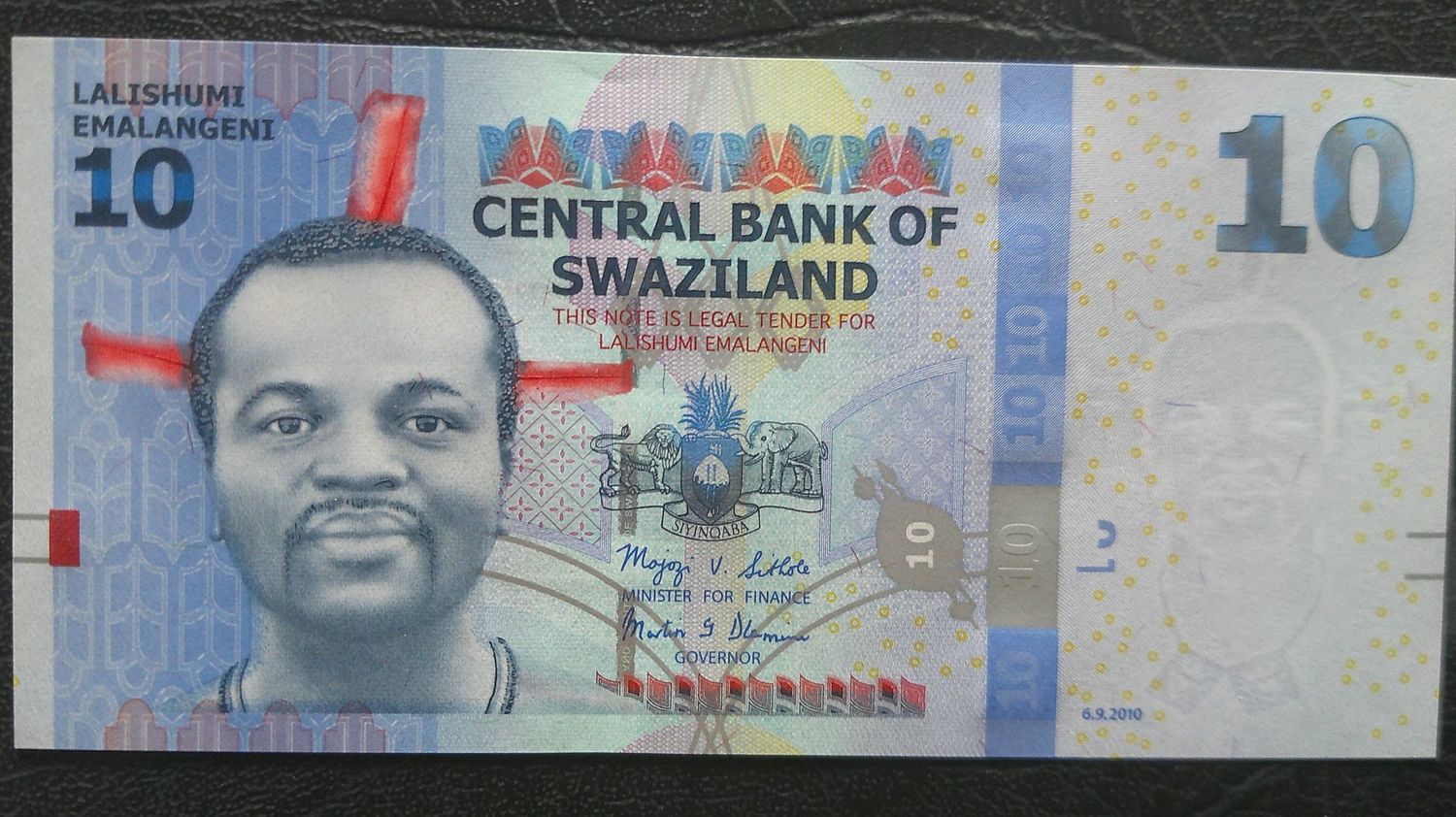 Swaziland 10 Emalangeni - 2010