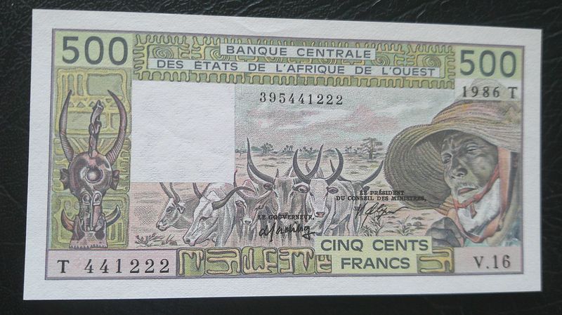 Togo 500 Francs - 1986
