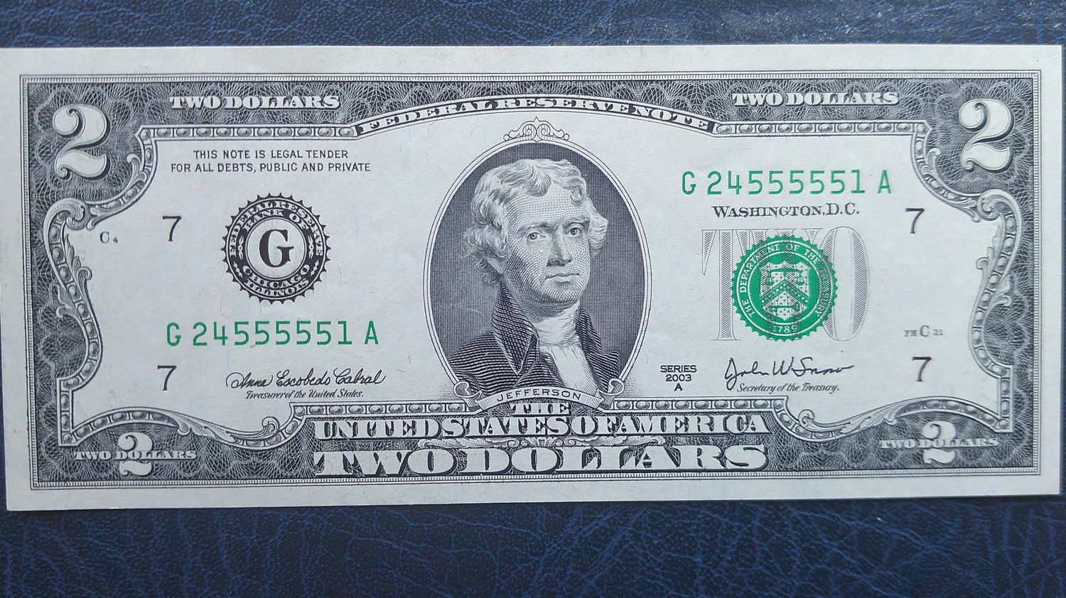 United States 2 Dollars - 2003