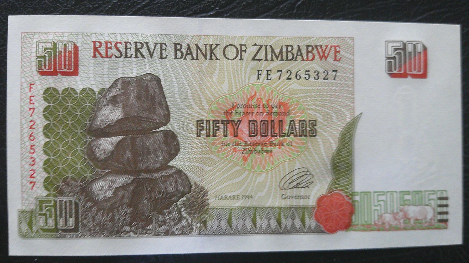 Zimbabwe 50 Dollars - 1994