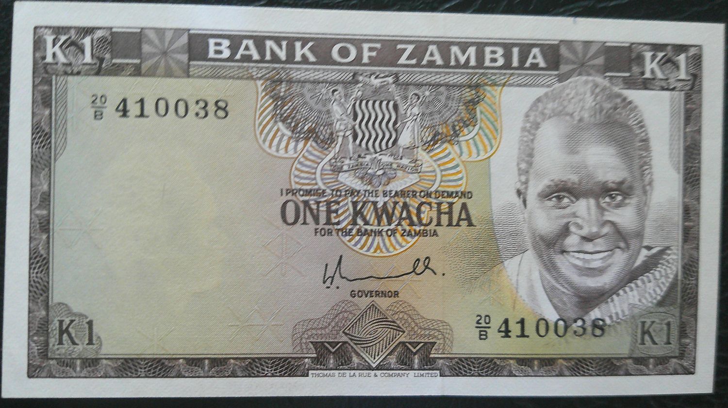 Zambia 1 Kwacha - 1992