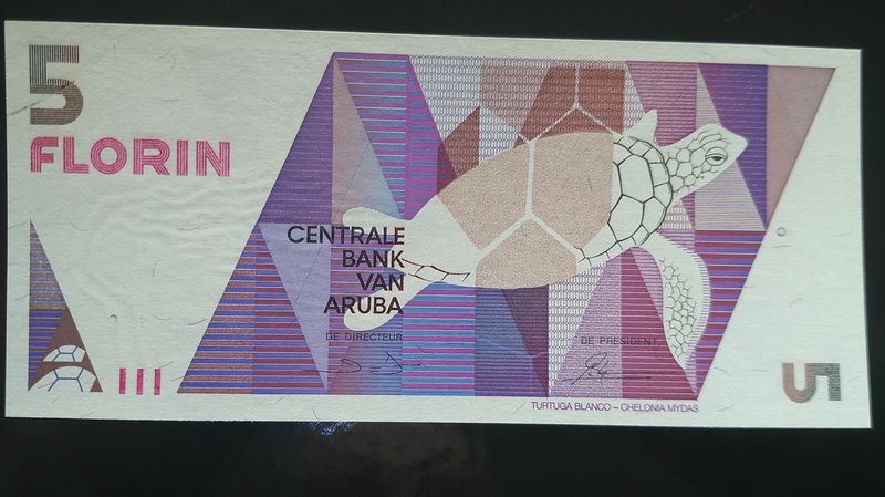Aruba 5 Florin - 1990