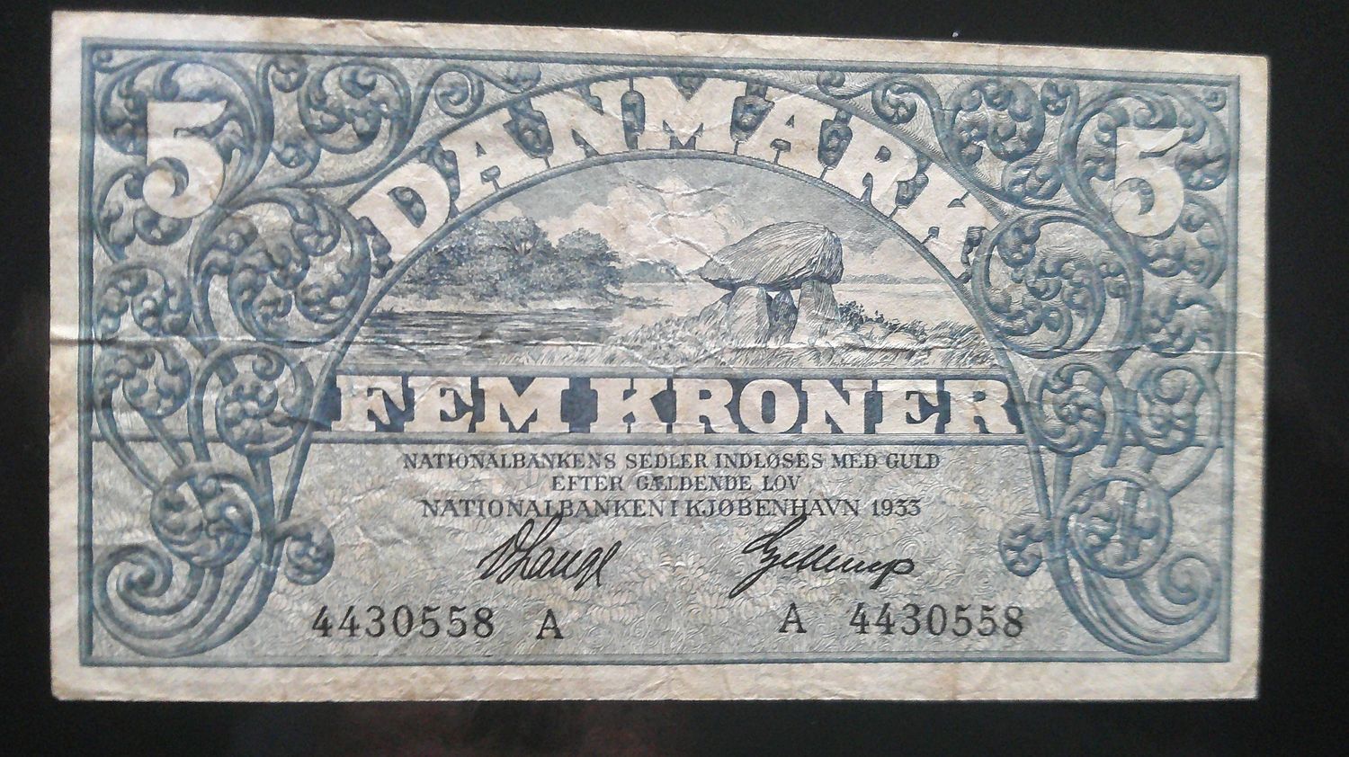 Denmark 5 Kroner - 1933