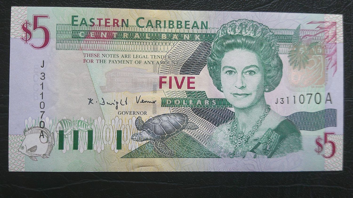 East Caribbean States 5 Dollars - 2003 Antigua East Caribbean States 5 Dollars - 2003 Antigua