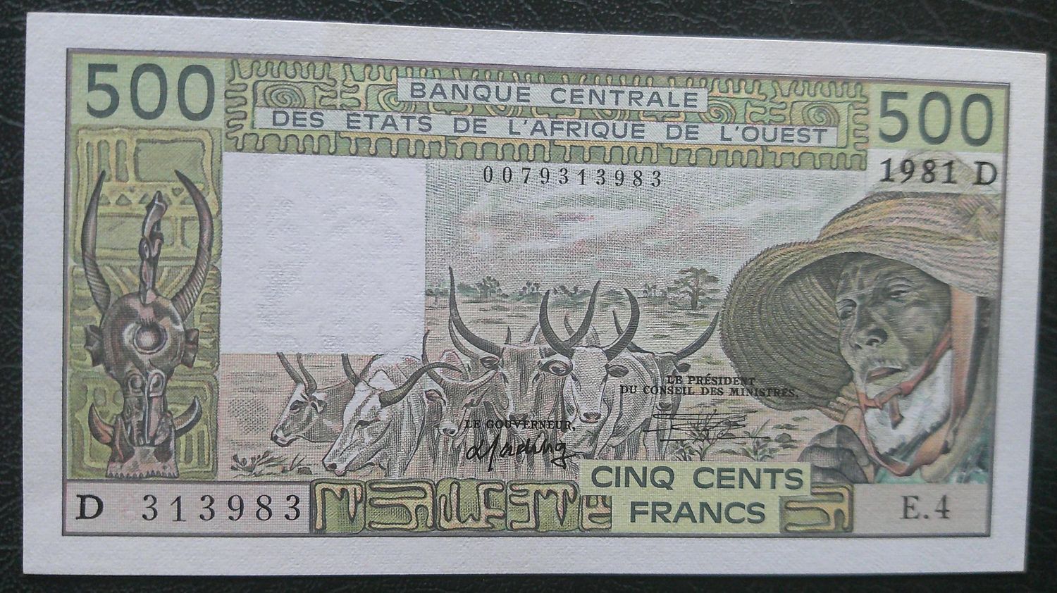 Mali 500 Francs - 1981