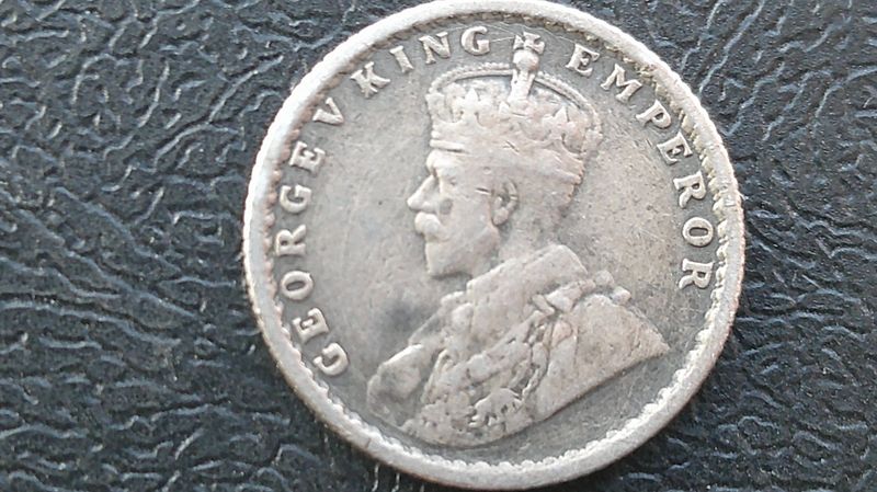 British India Quarter Rupee  -  1919