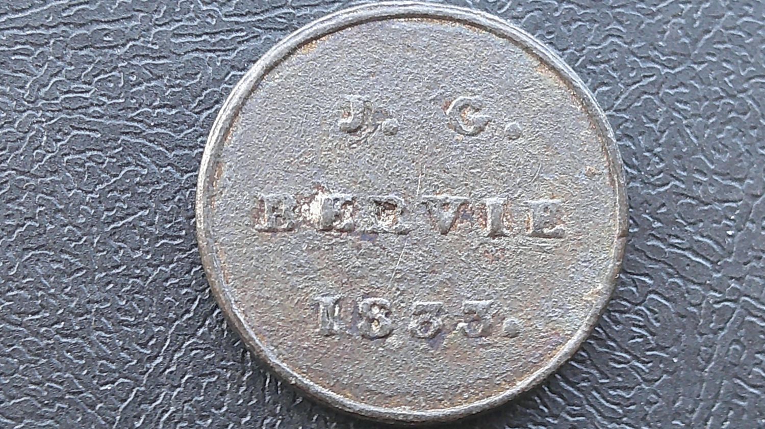 Communion Token Bervie - 1833