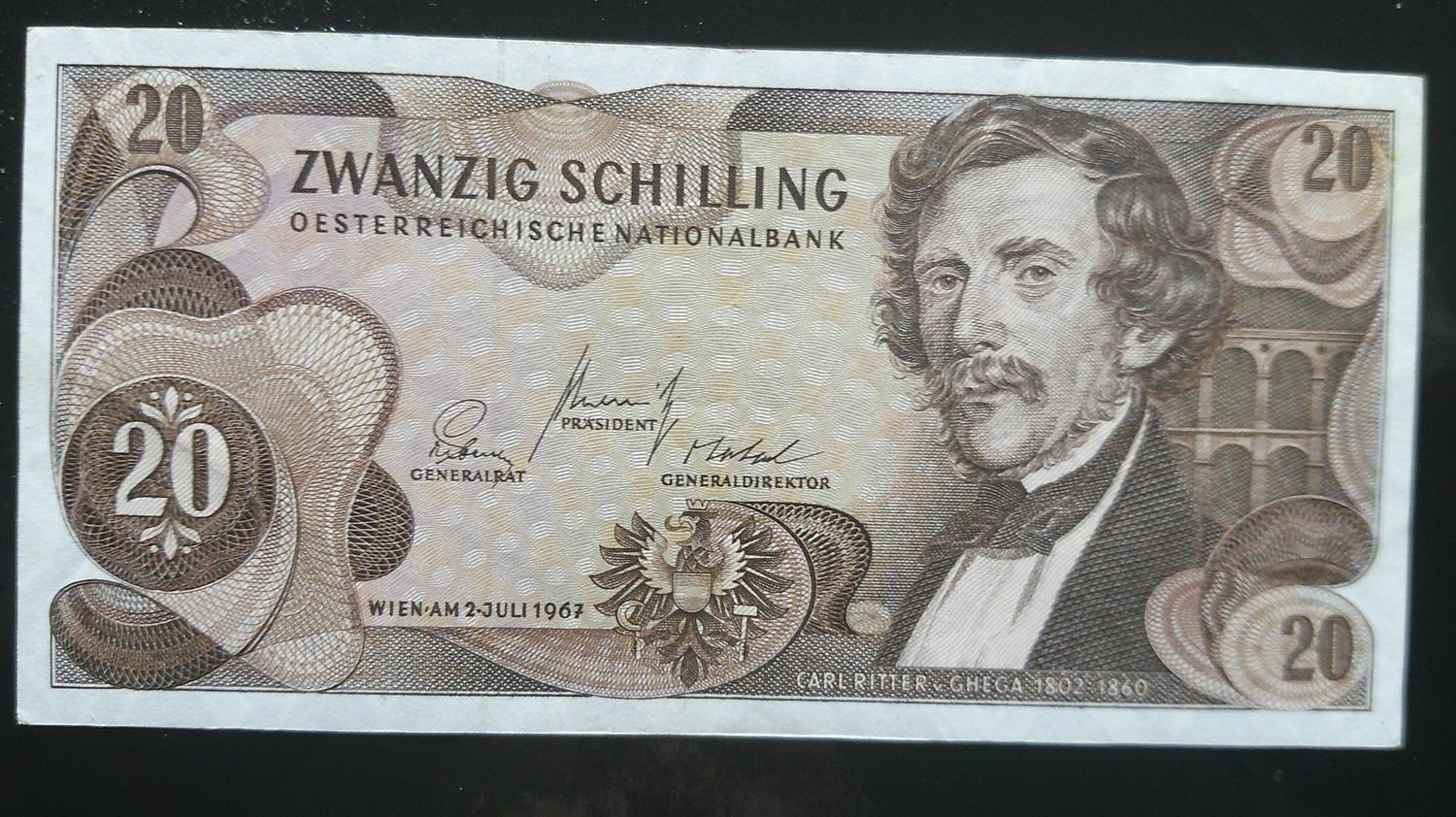Austria 20 Schilling  -  1967