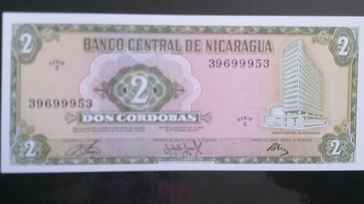 Nicaragua 2 Cordobas  -  1972