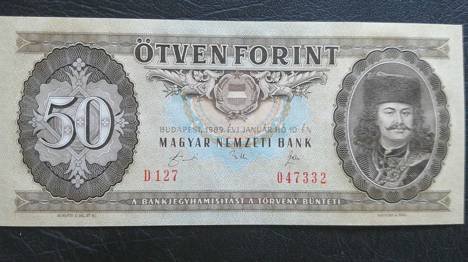 Hungary 50 Forint  -  1989