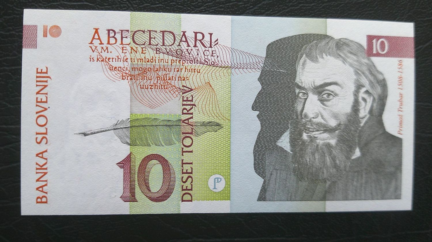 Slovenia 10 Tolarjev  -  1992