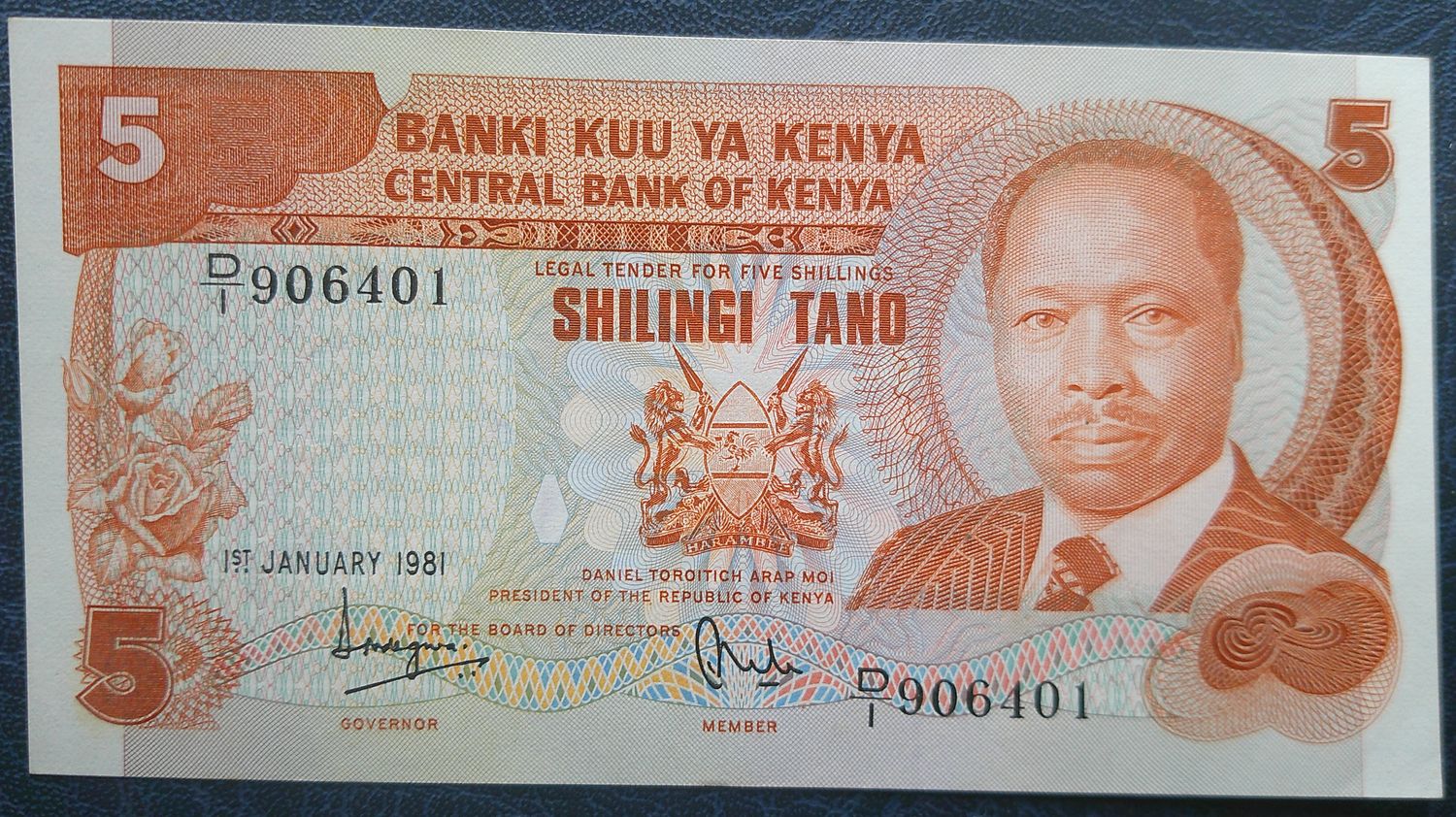 Kenya 5 Shillings - 1981