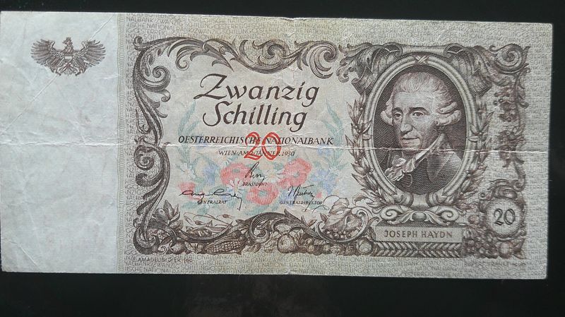 Austria 20 Schilling - 1950