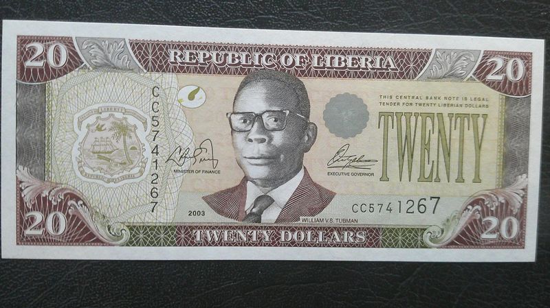 Liberia 20 Dollars  -  2003