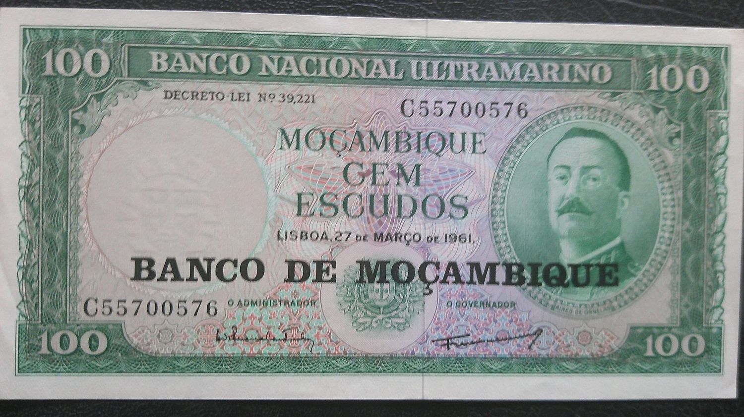Mozambique 100 Escudos Provisional - 1976