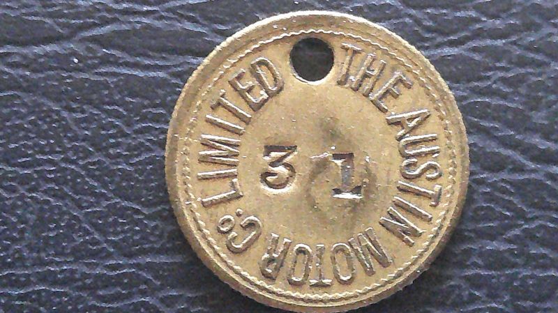 The Austin Motor Co Limited Tool or Locker Check