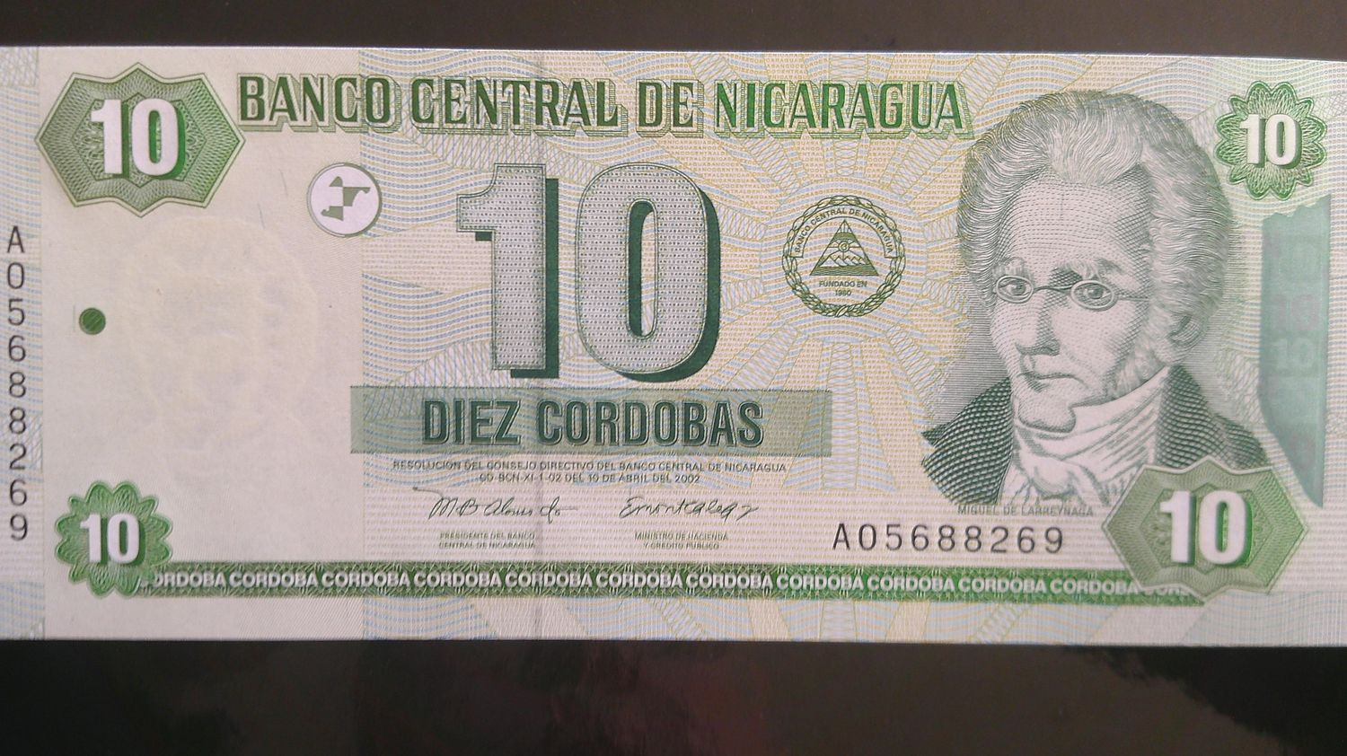Nicaragua 10 Cordobas - 2002
