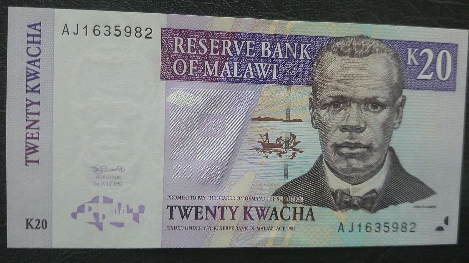 Malawi 20 Kwacha  -  1997
