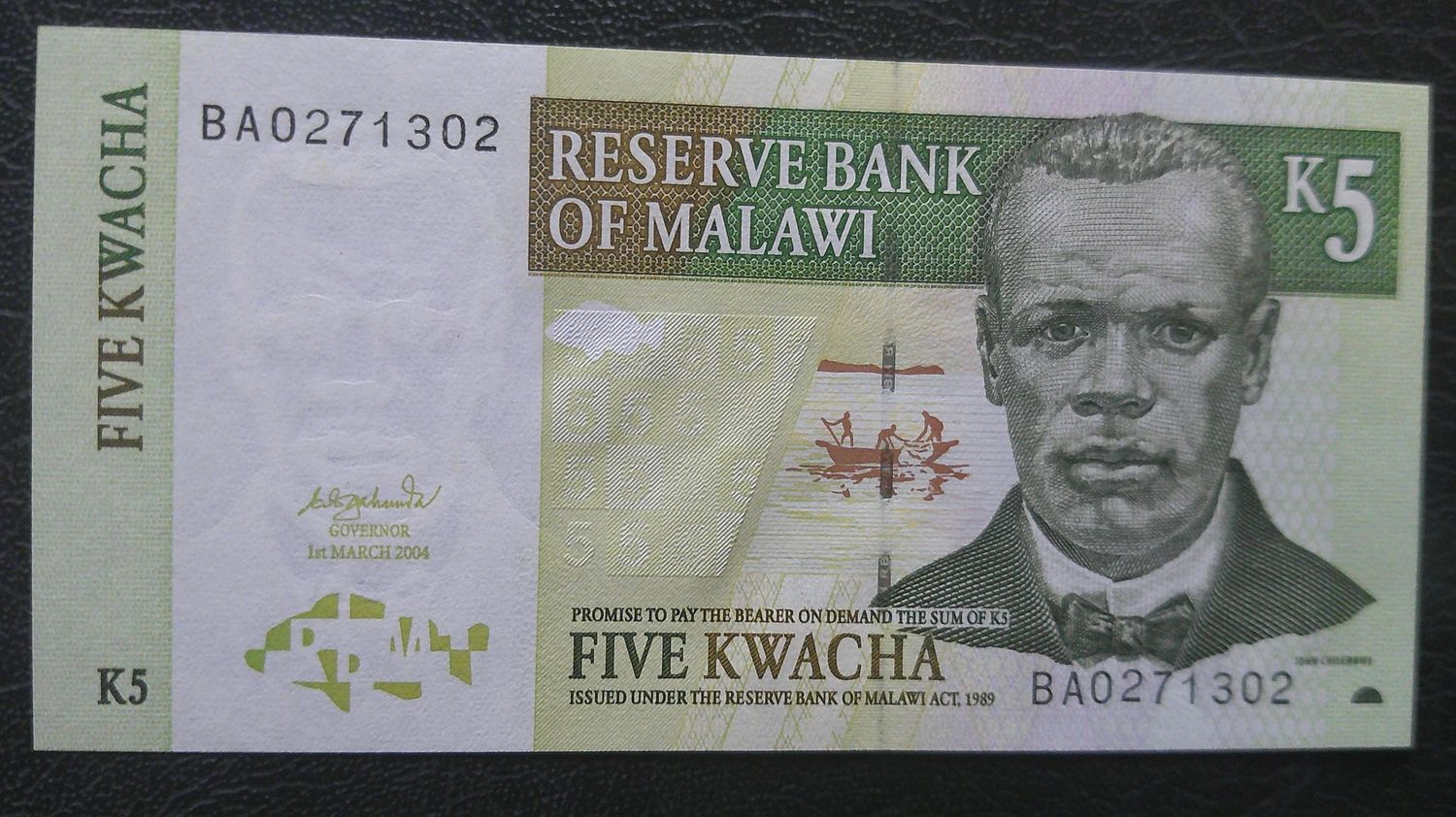 Malawi 5 Kwacha  -  2004