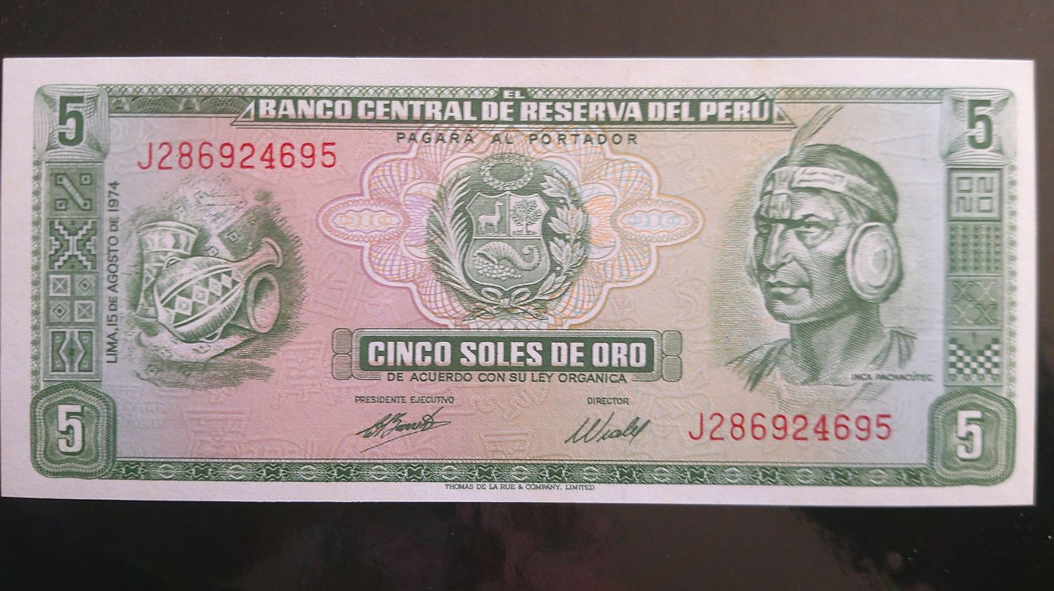 Peru 5 Soles de Oro - 1974