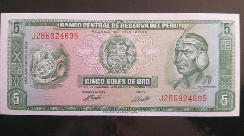 Peru 5 Soles de Oro - 1974
