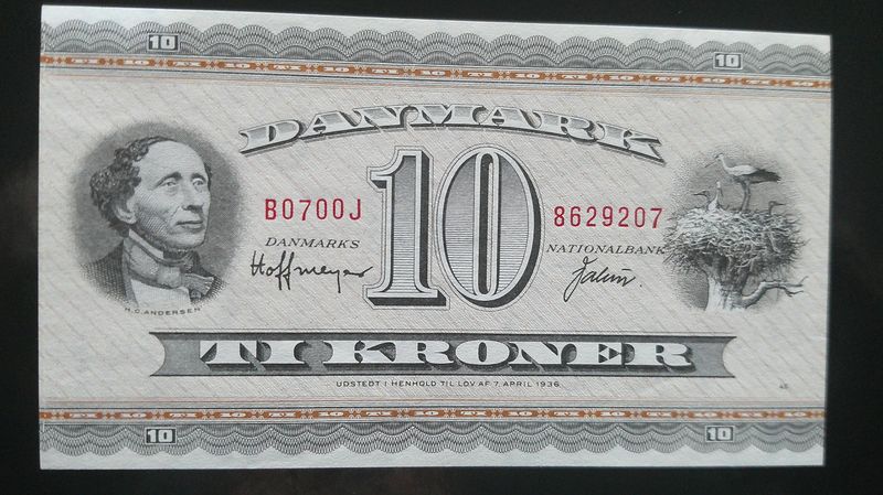 Denmark 10 Kroner - 1970