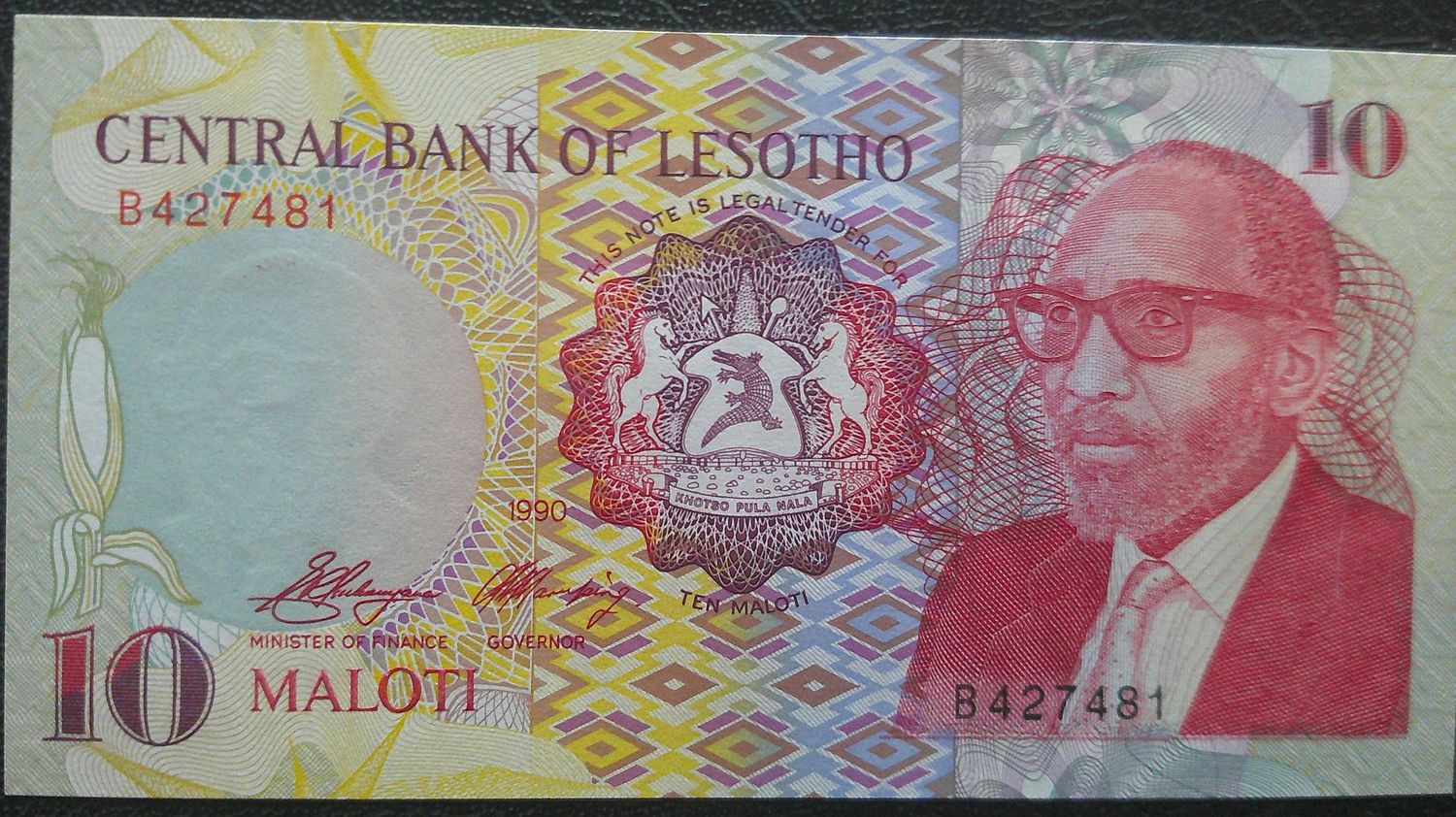 Lesotho 10 Maloti  -  1990