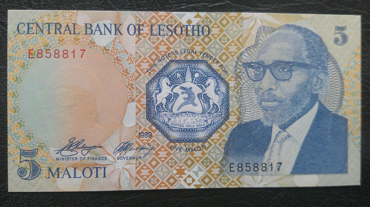 Lesotho 5 Maloti - 1989