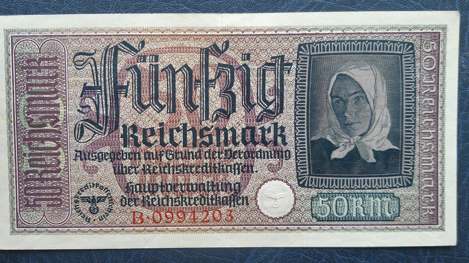 Germany 50 Reichsmarks  - 1939 to 1945