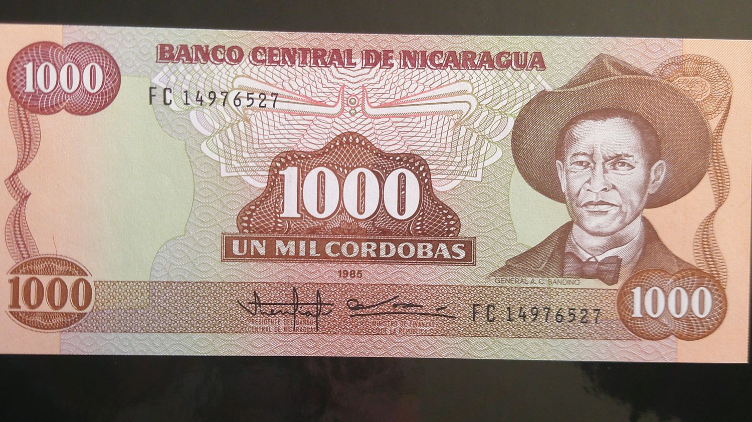 Nicaragua 1000 Cordobas - 1985 Nicaragua 1000 Cordobas - 1985