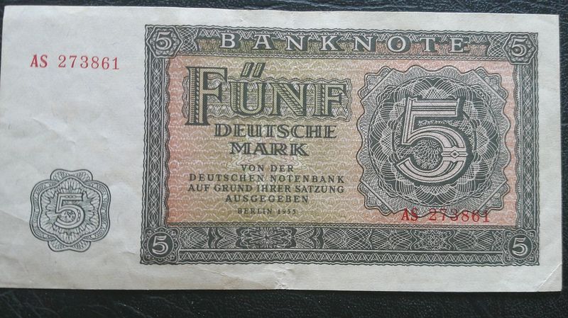 German Democratic Republic 5 Marks - 1955