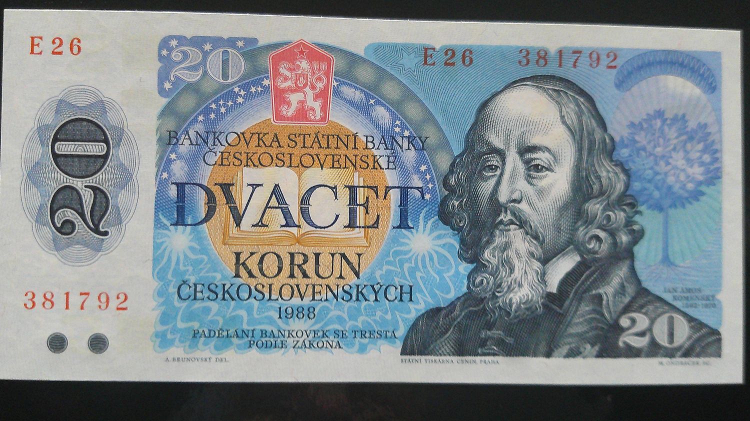 Czechoslovakia 20 Korun - 1988 Czechoslovakia 20 Korun - 1988