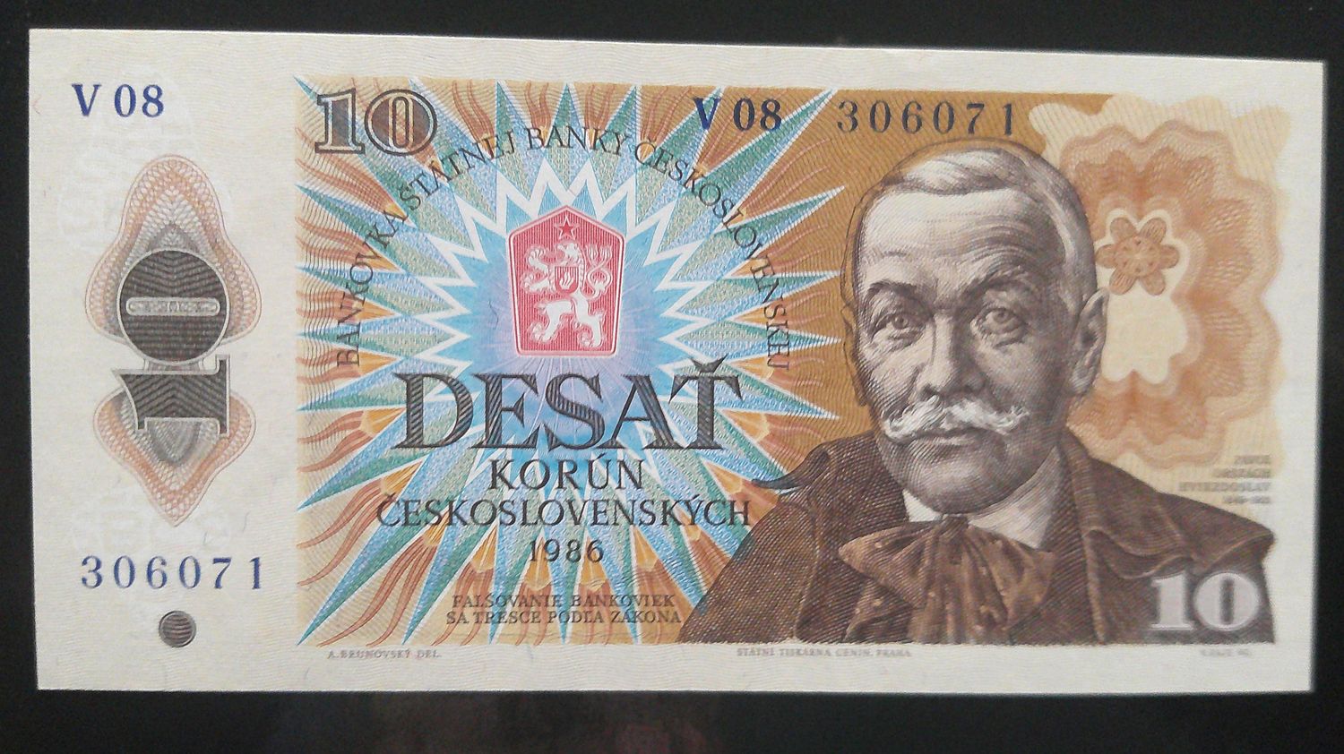 Czechoslovakia 10 Korun  -  1986