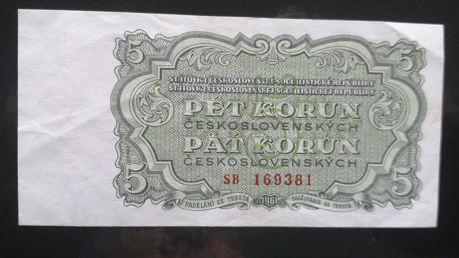 Czechoslovakia 5 Korun  -  1961