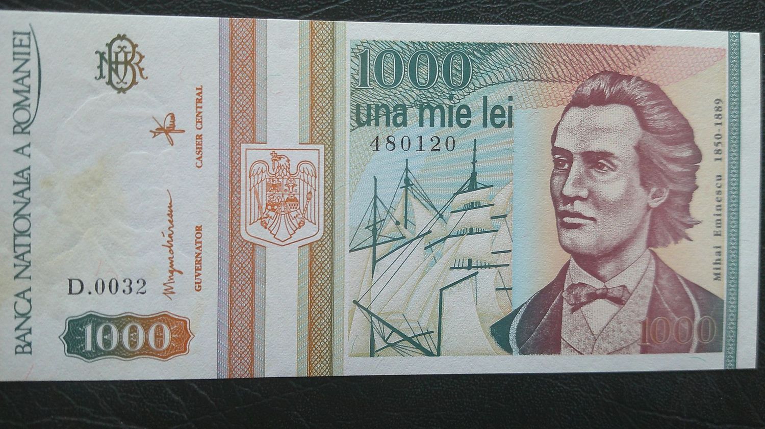 Romania 1000 Lei  -  1993