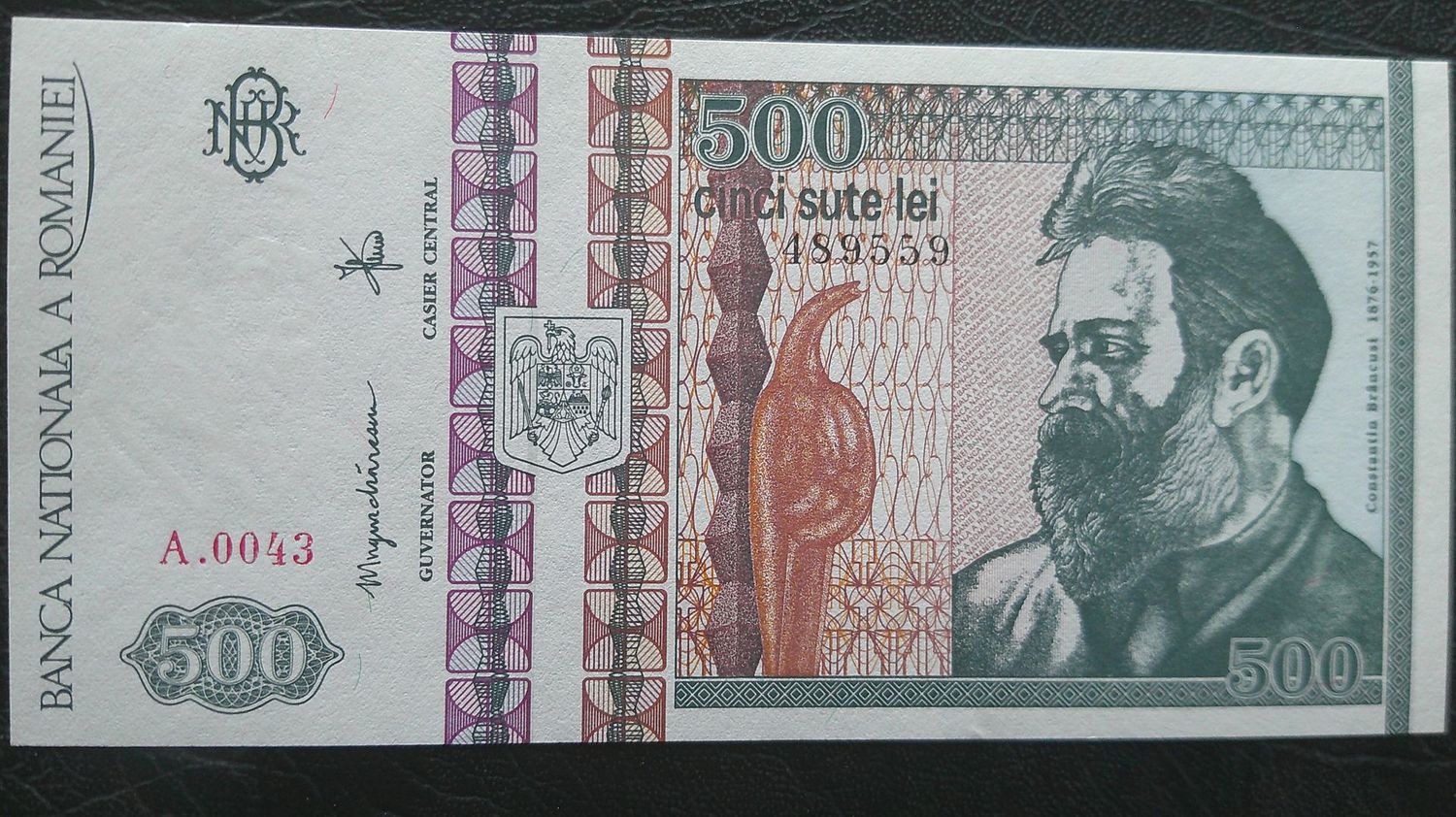 Romania 500 Lei  -  1992