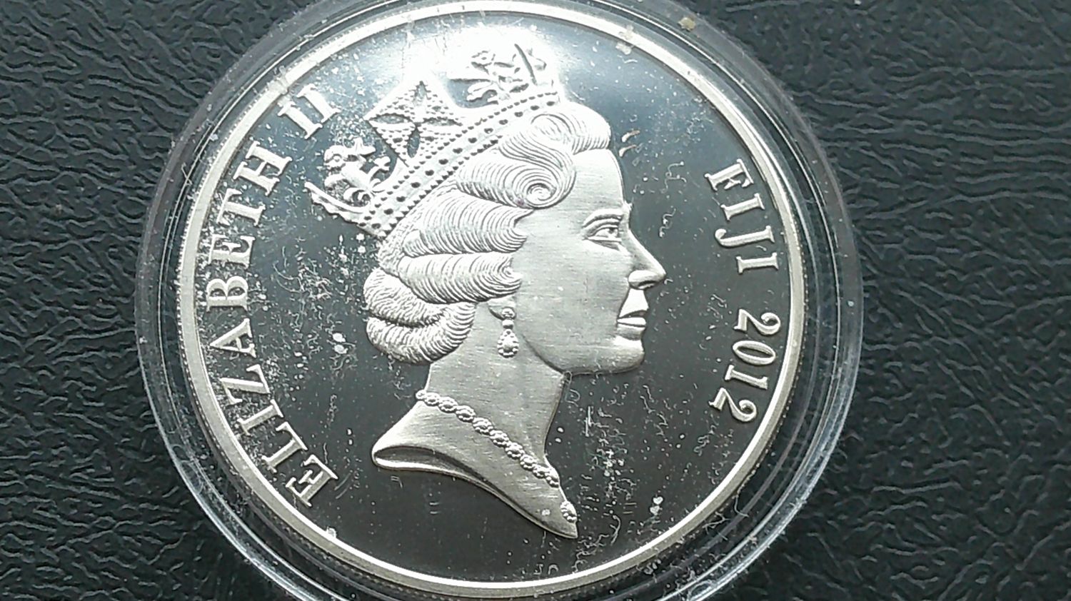 Fiji 10 Dollars Silver Proof   -  2012 (Diamond Jubilee) HRPD