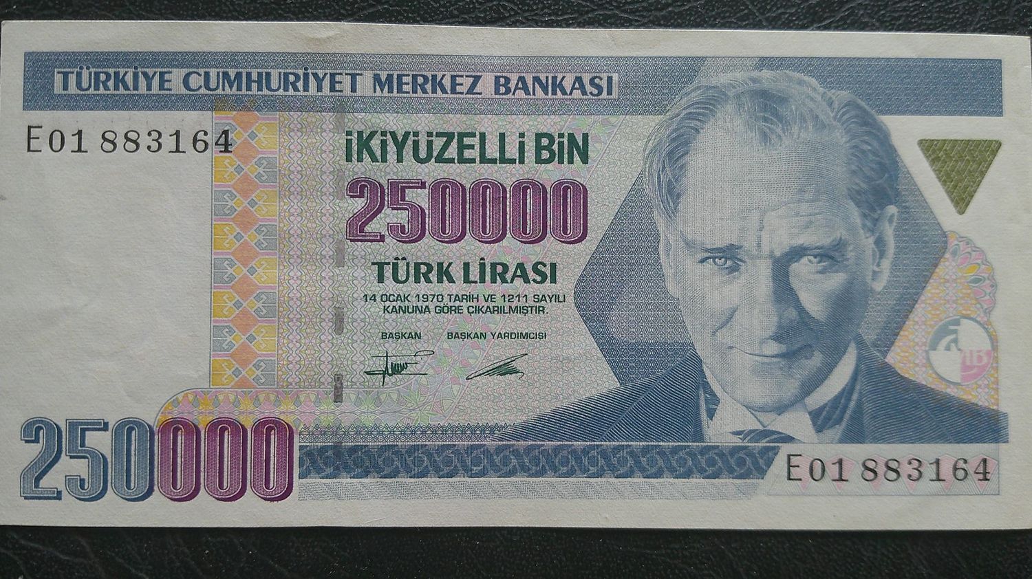 Turkey 250000 Lirasi  -  1995