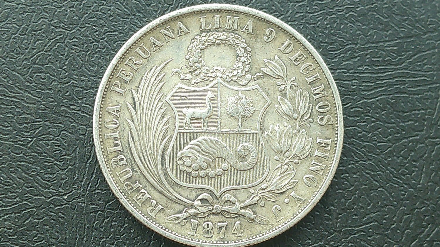 Peru One Sol - 1874