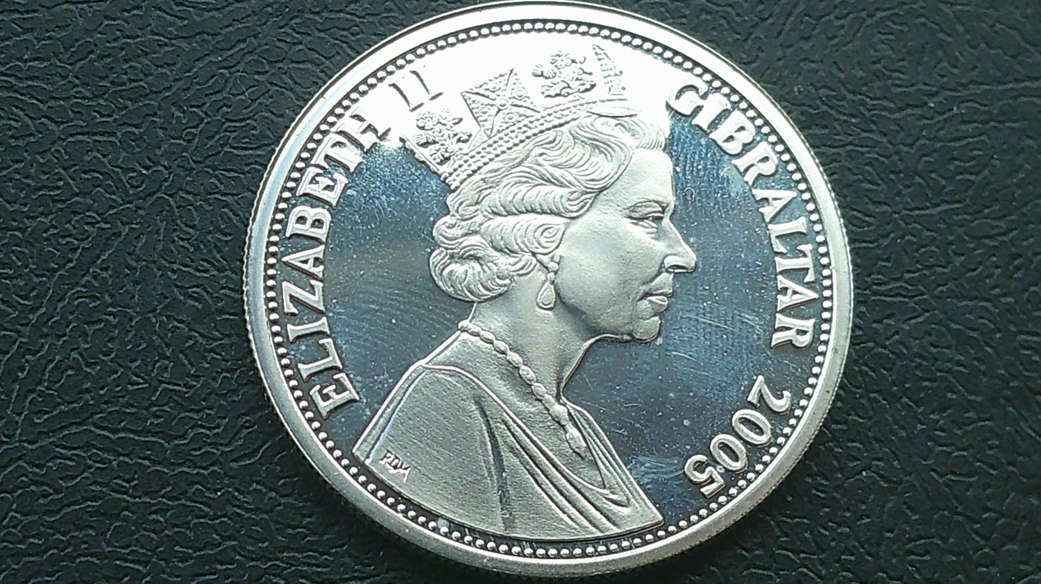 Gibraltar Five Pounds Silver Proof - 2005 (Trafalgar)
