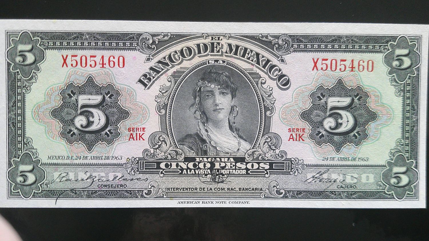Mexico 5 Pesos  -  1963