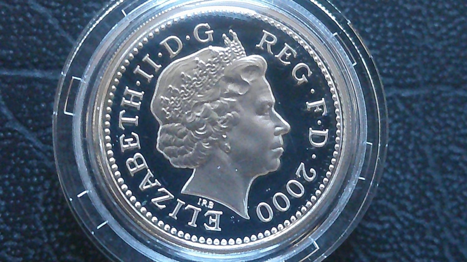 2000 Silver Proof Piedfort £1 (Wales) MRPD1 2000 Silver Proof Piedfort £1 (Wales) MRPD1