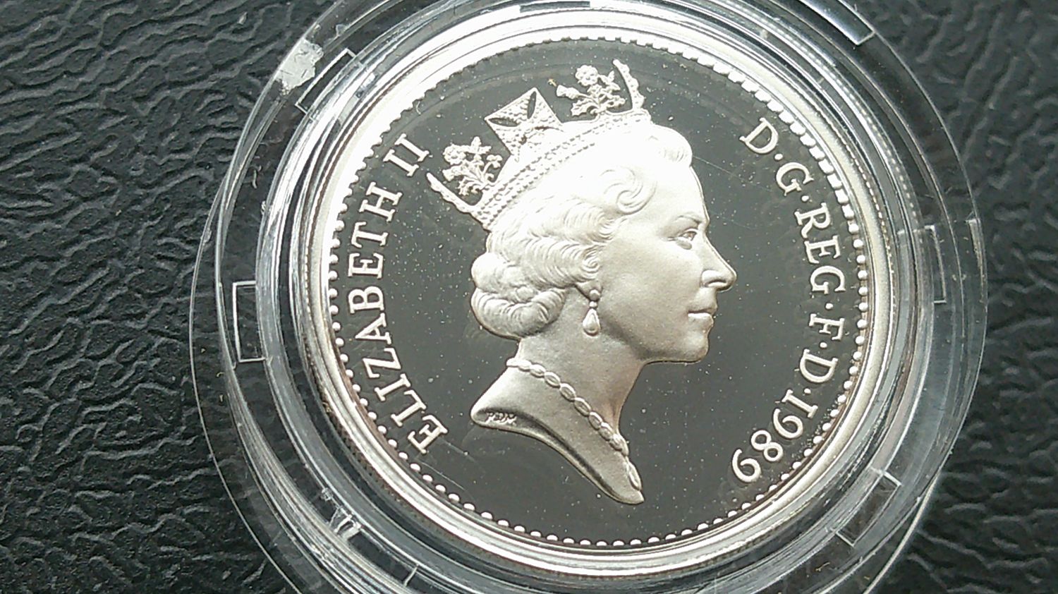 1989  -  Silver Proof  £1   MRPD