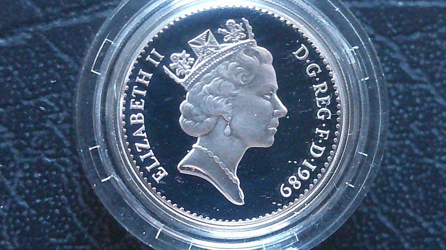 1989 - Silver Proof Piedfort £1 MRPD1 1989 - Silver Proof Piedfort £1 MRPD1