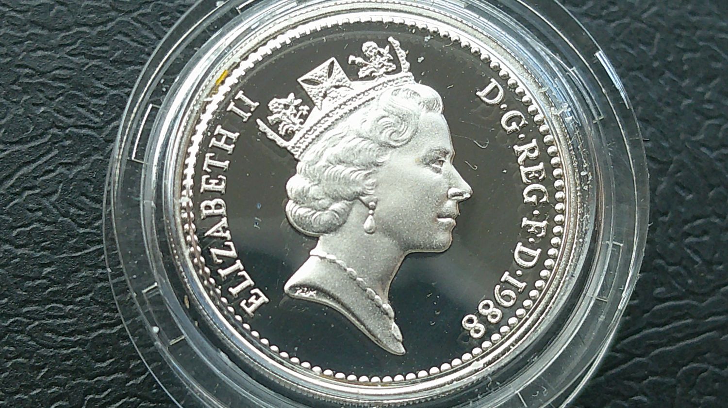 1988  -  Silver Proof £1   MRPD