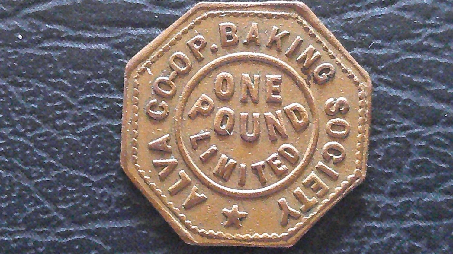 Alva Coop Baking Society One Pound Token