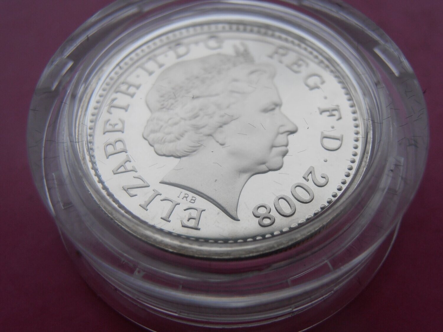 2008  - Silver Proof Piedfort £1  MRPD1