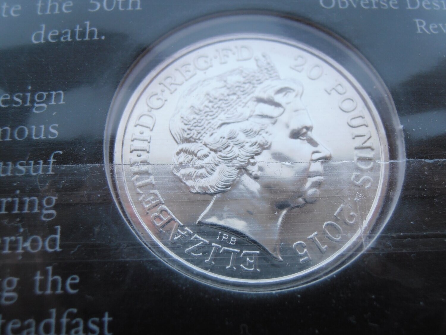 Silver Twenty Pounds  -  2015 (Sir Winston Churchill) MRPD1