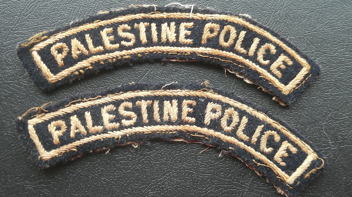 Palestine Police Cloth Shoulder Patches